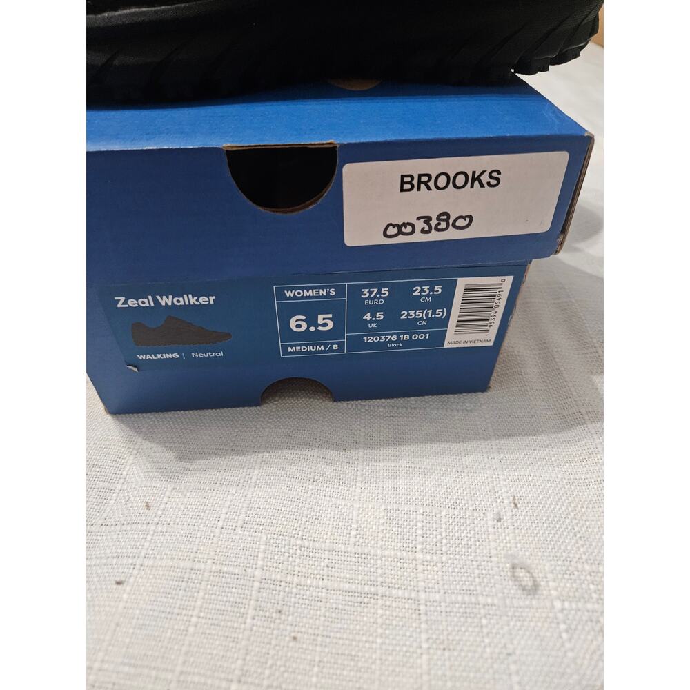 Brooks Zeal Walker Womens Black 6.5 Medium Width - Picture 10 of 10